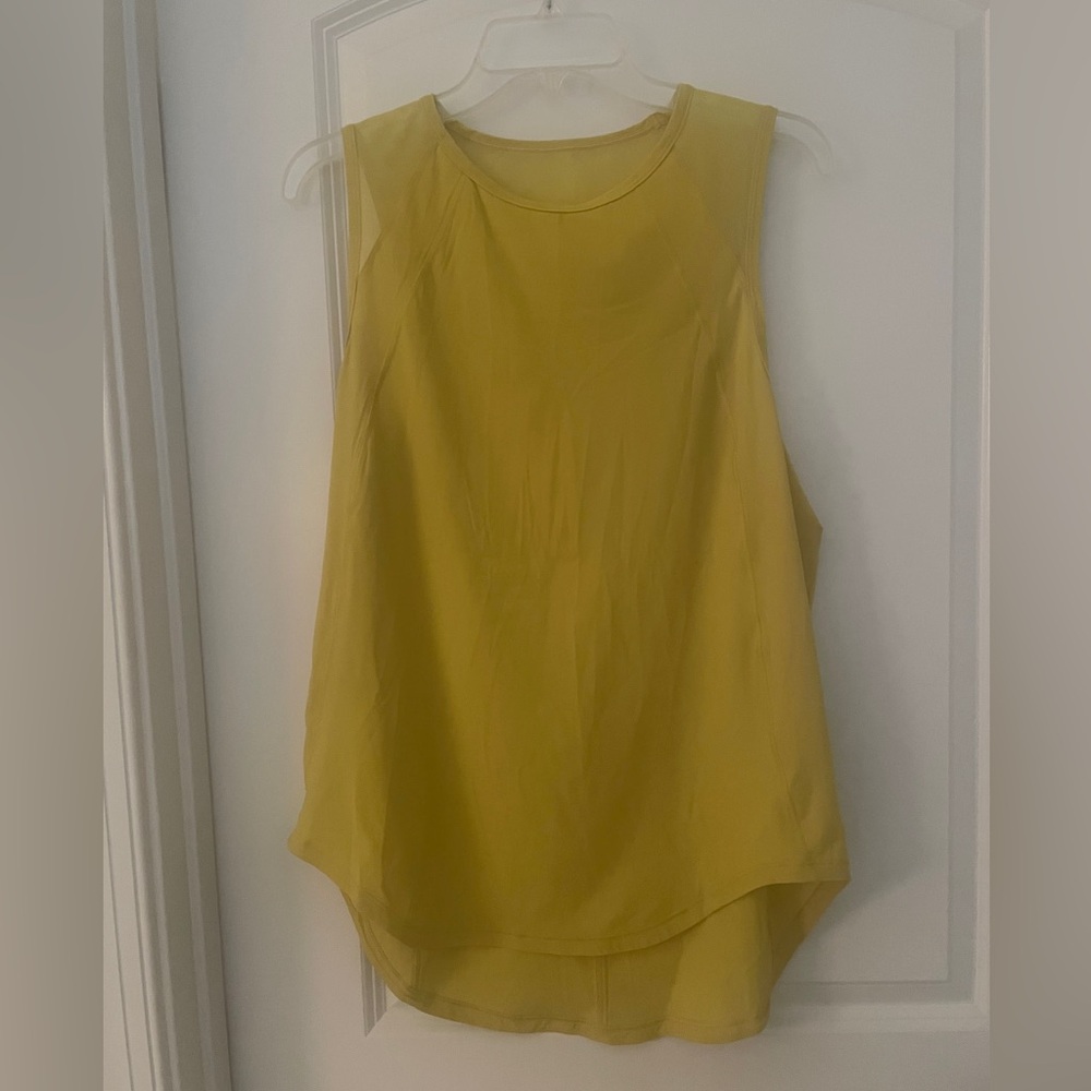Lululemon Vibrant Yellow Sleeveless Top